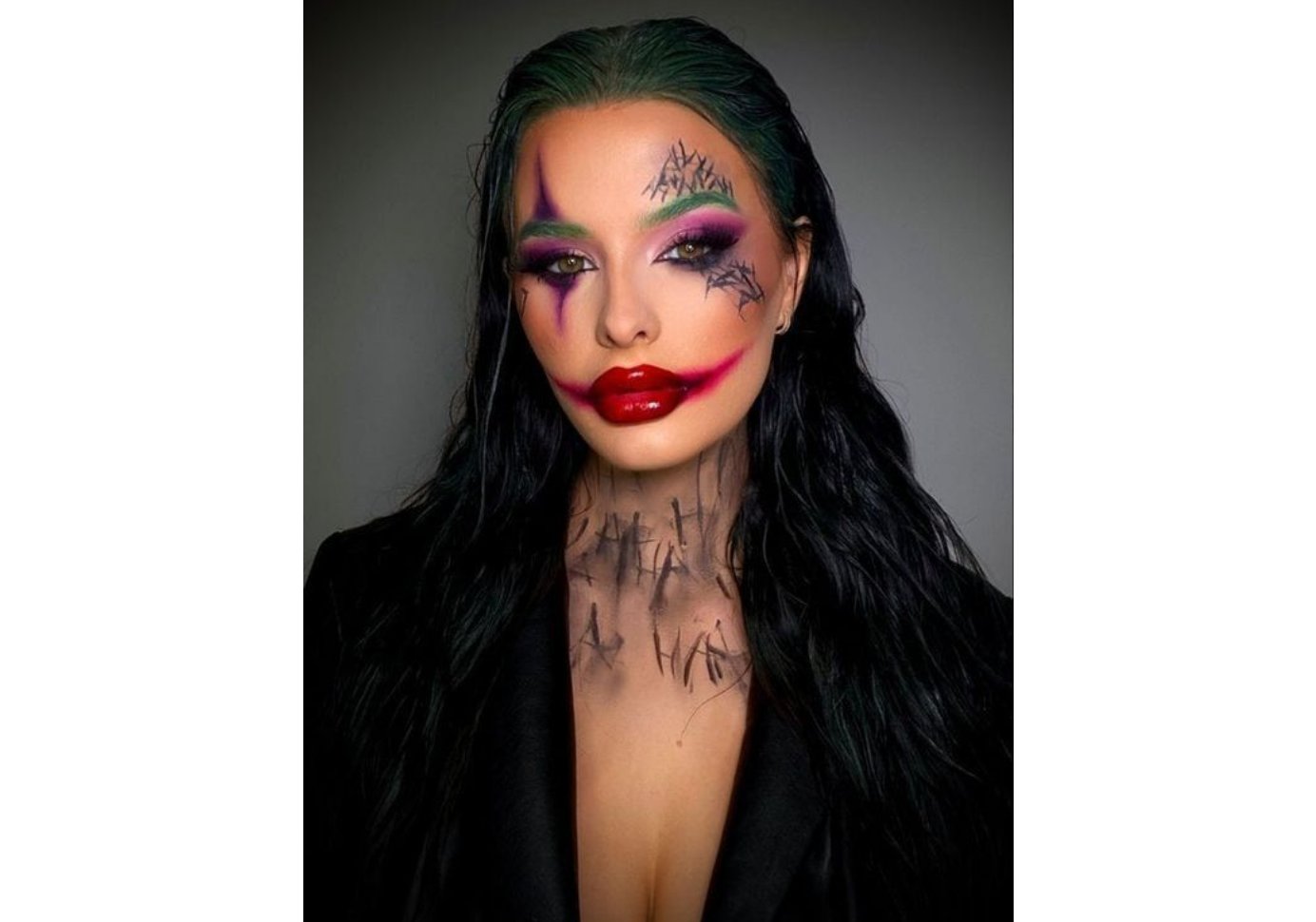 Glam Joker - Halloween eye makeup looks