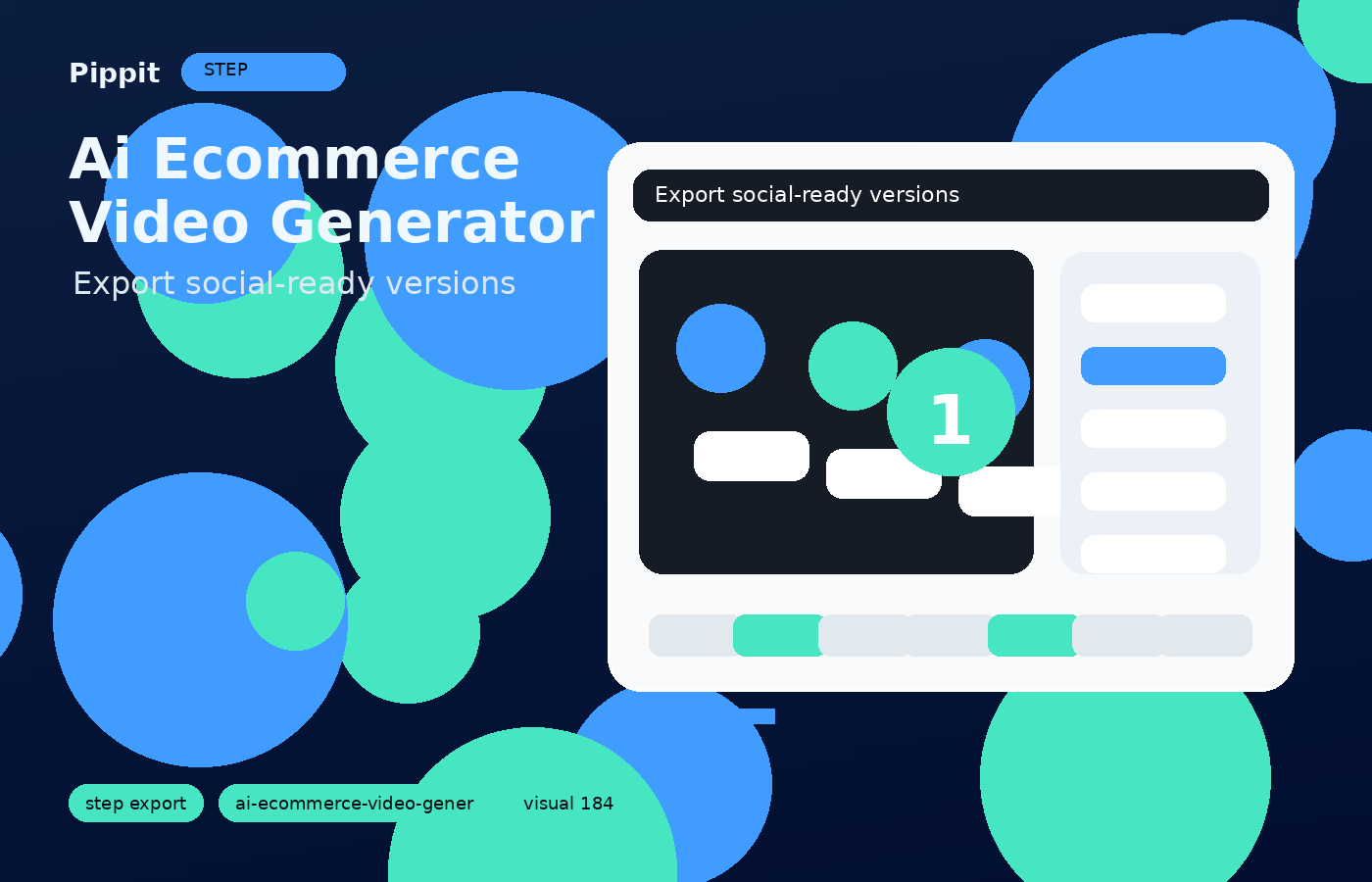 ai ecommerce video generator export and variants workflow in Pippit