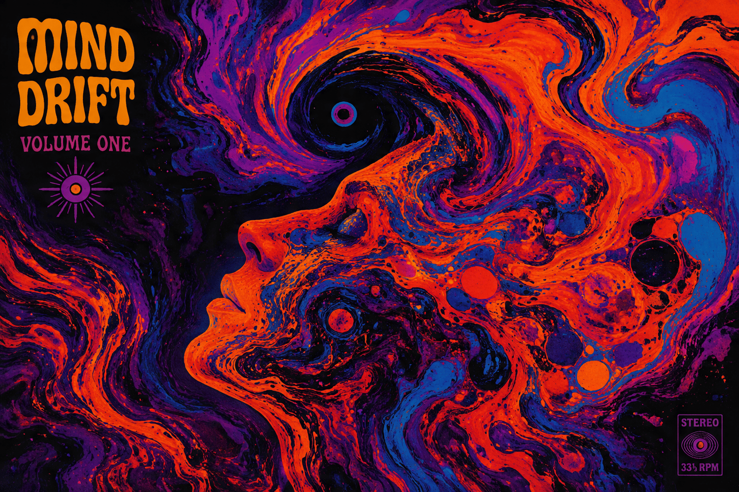 Abstract album cover art
