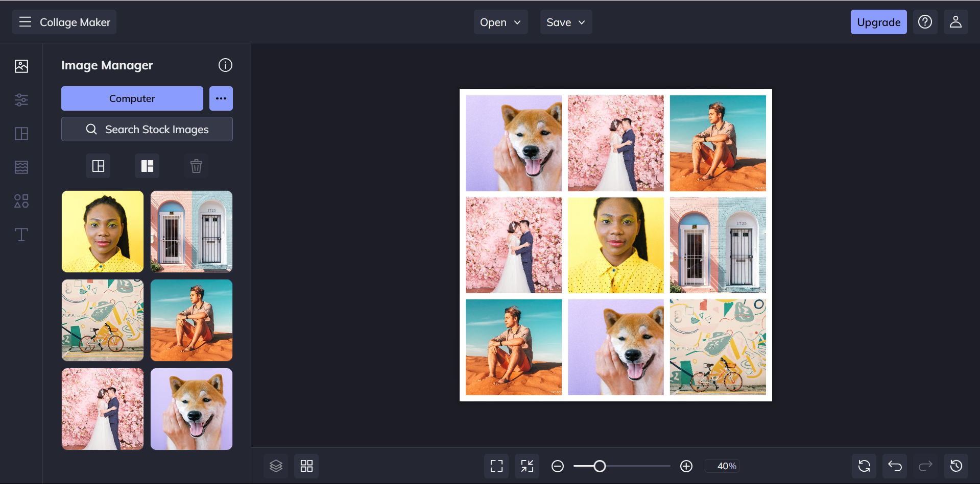 BeFunky - a creative photo layout template creator
