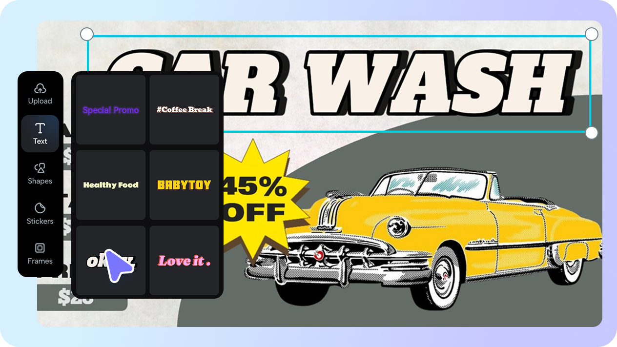 Güçlü AI ile araba modeli reklamı oluşturmayı geliştirin