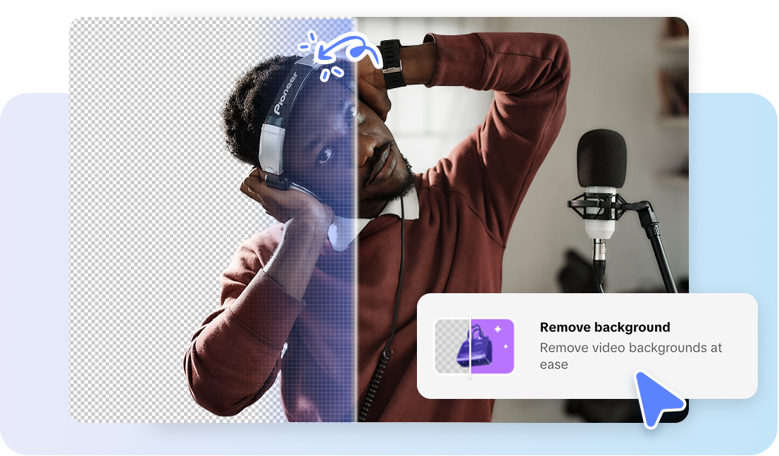 Instant background removal with one magic click