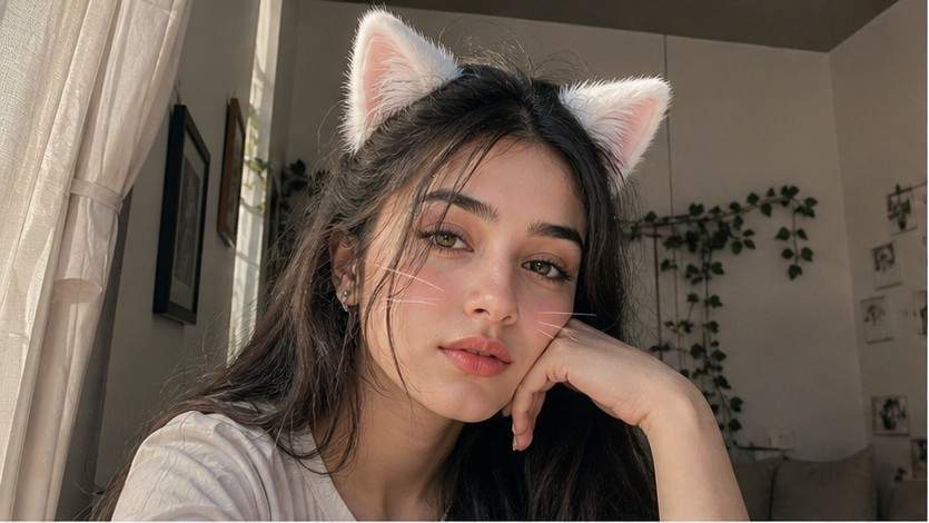 Cat Ears Filter example 1