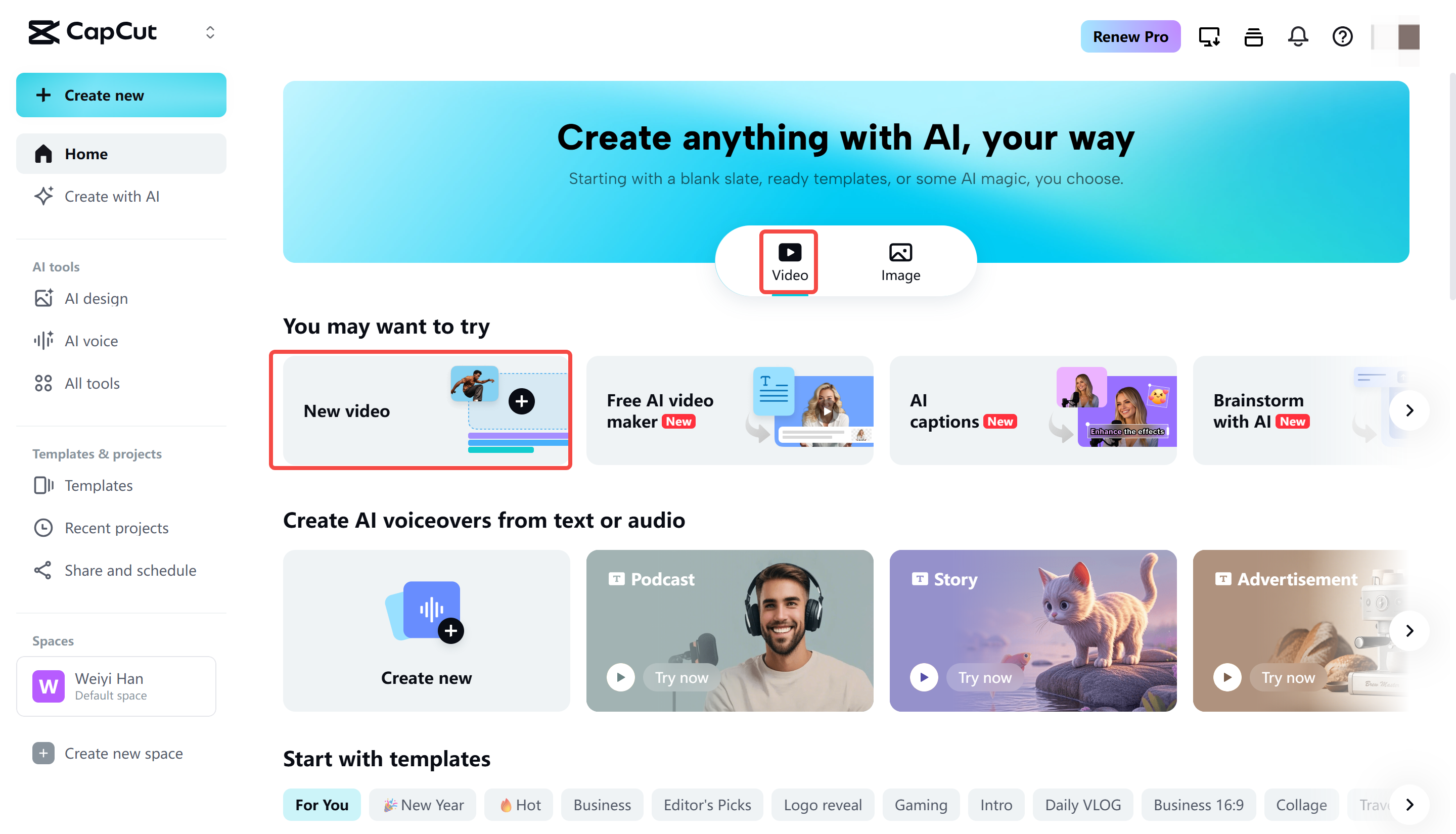 Téléchargement de l'image sur CapCut Web