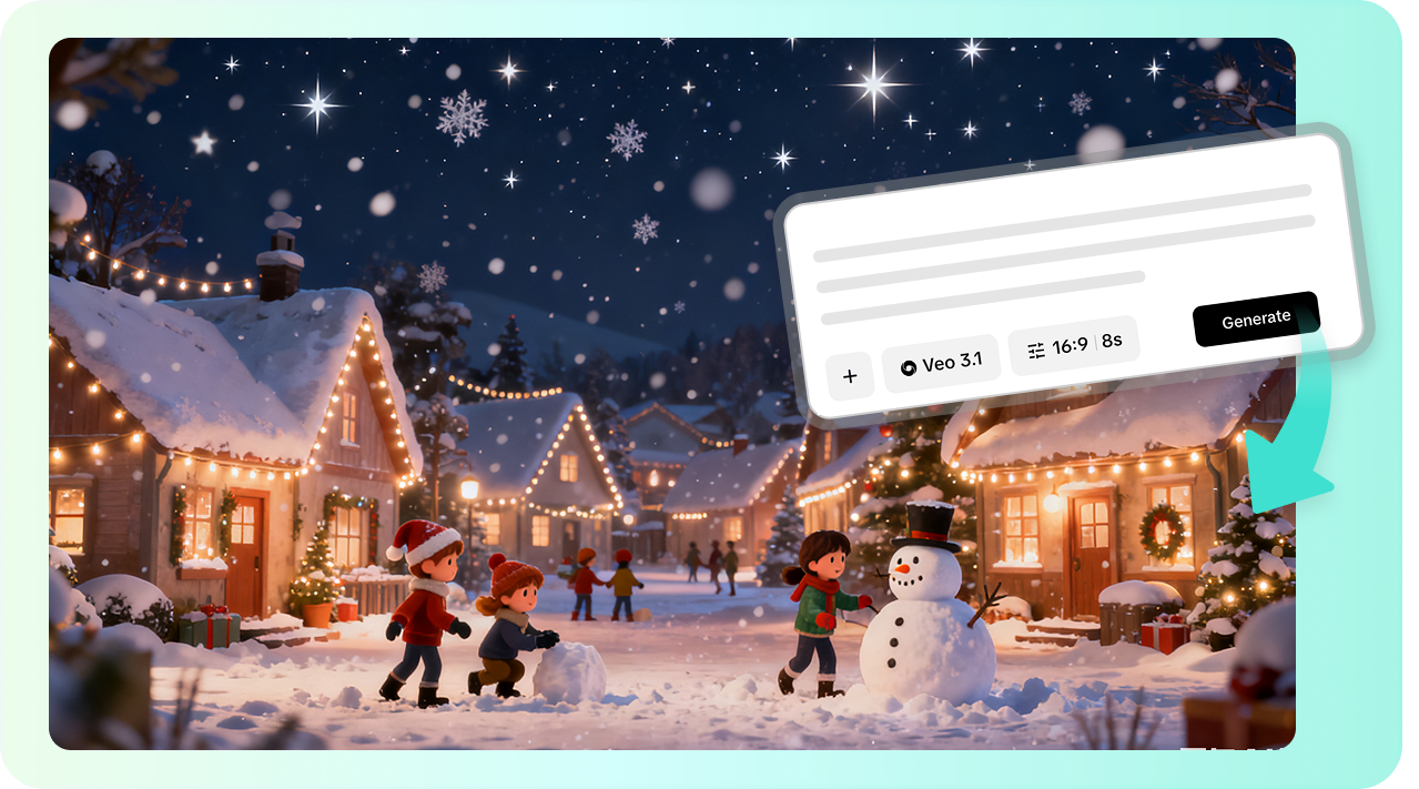 Create Christmas animation from prompt