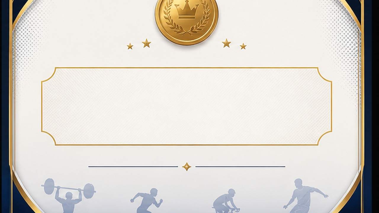 Sports Certificate Design prompt result 3