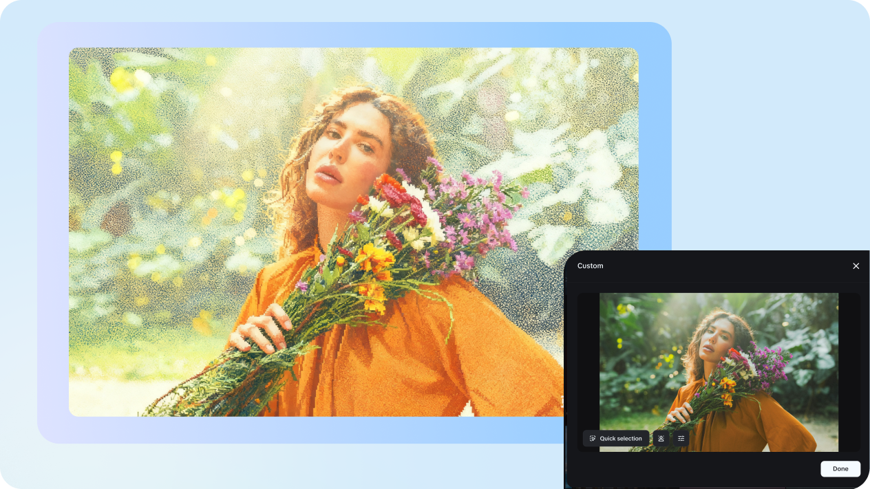 grainy texture  with image