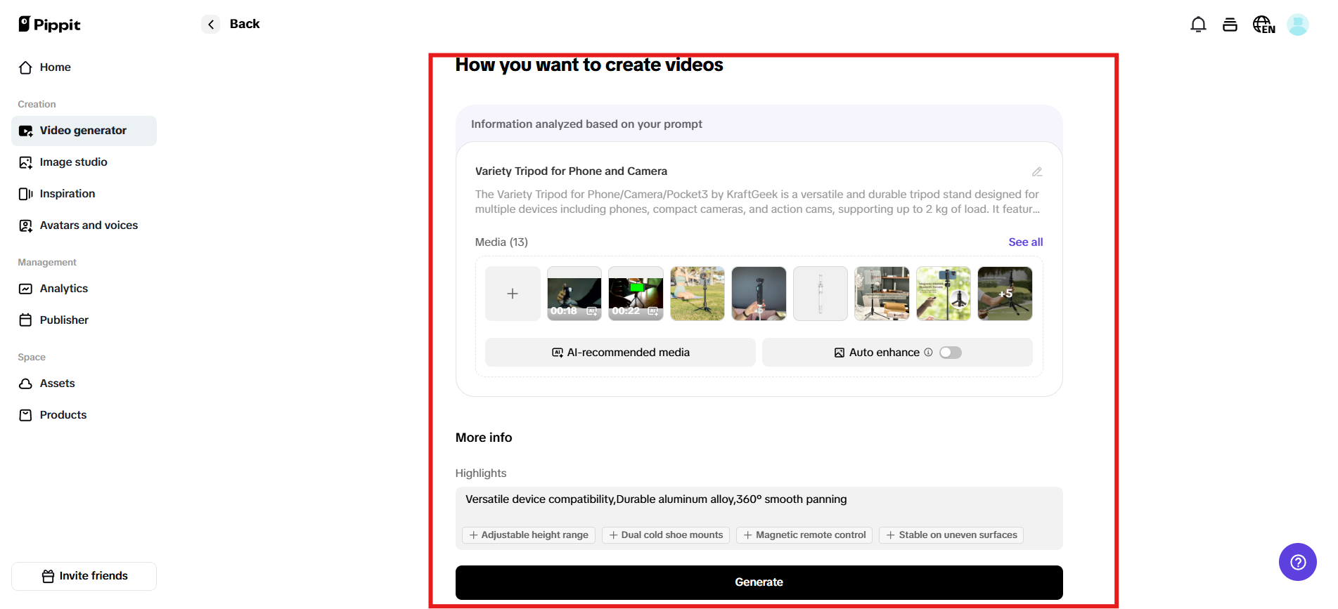 How you want to create videos