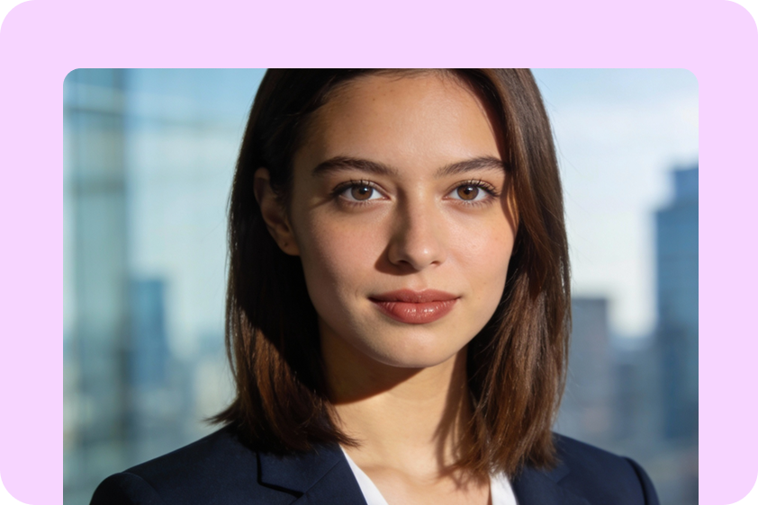 The professional AI girl headshot