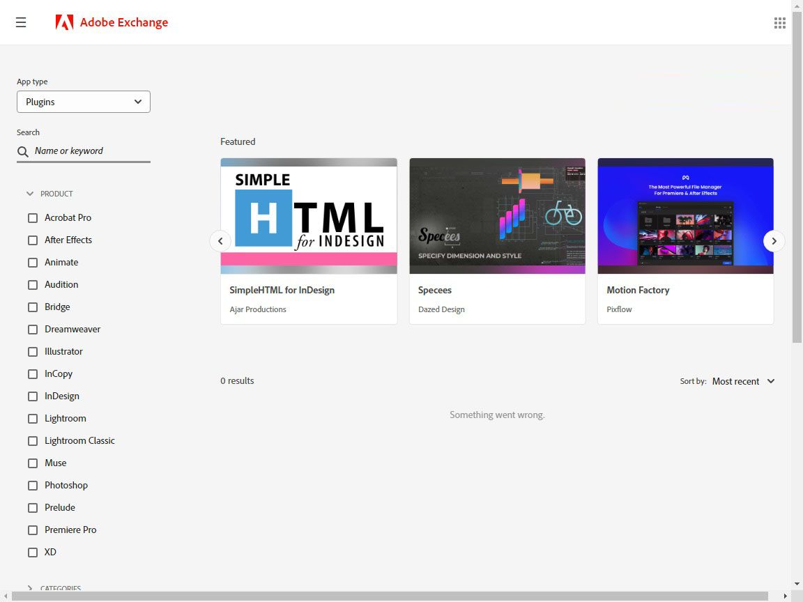 Adobe Exchange