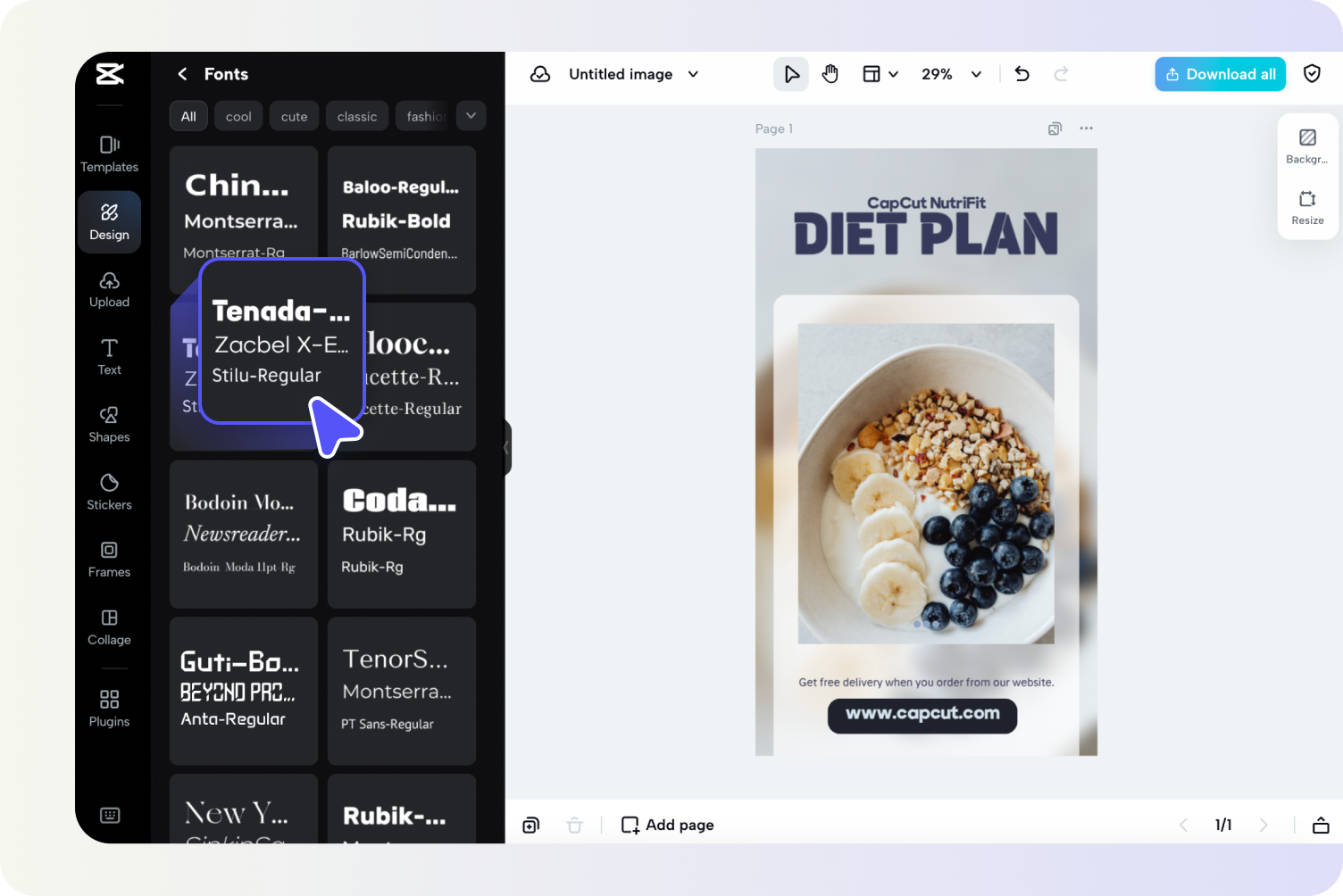 Edit the business plan