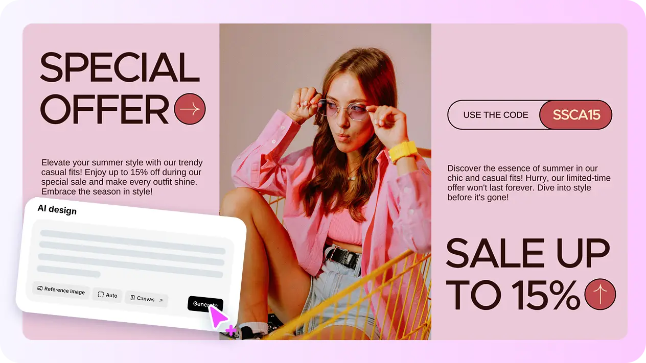 AI product sales poster creation