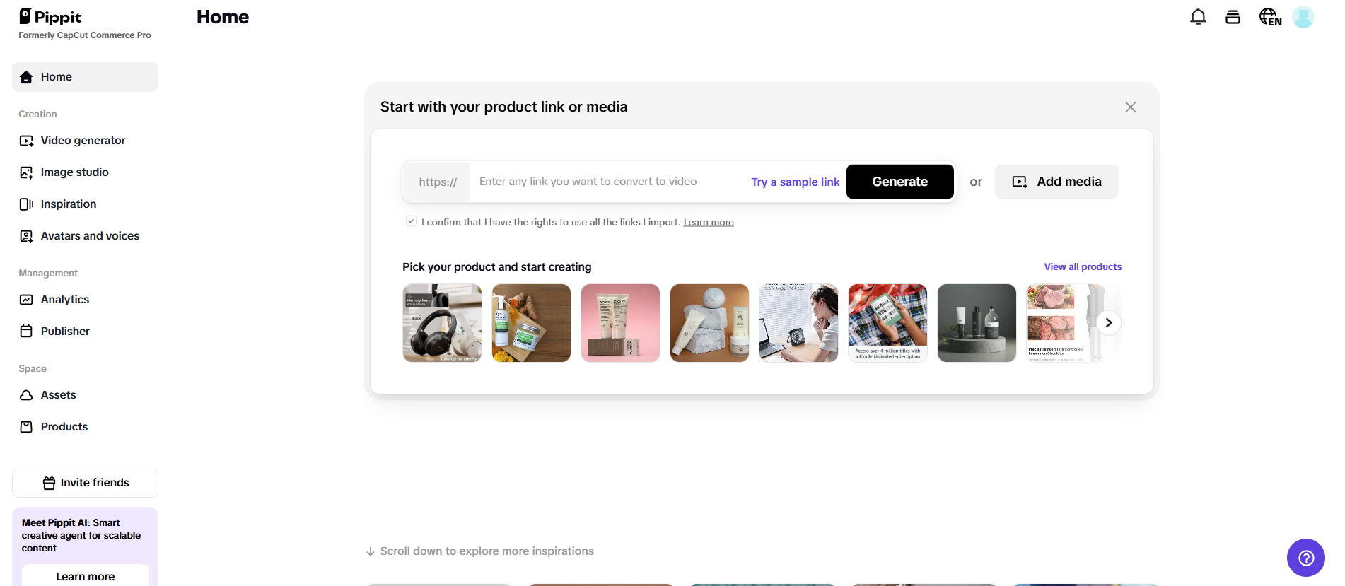 AI-powered video creation
