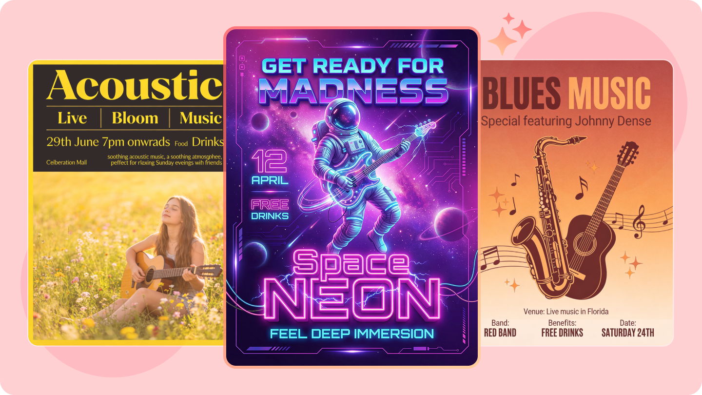 音樂會海報設計：理念、模板與2026年技巧