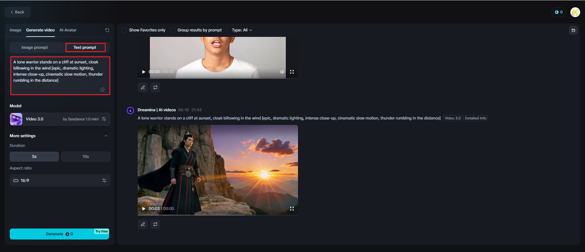 Script para vídeo ai grátis sem marca d 'água online