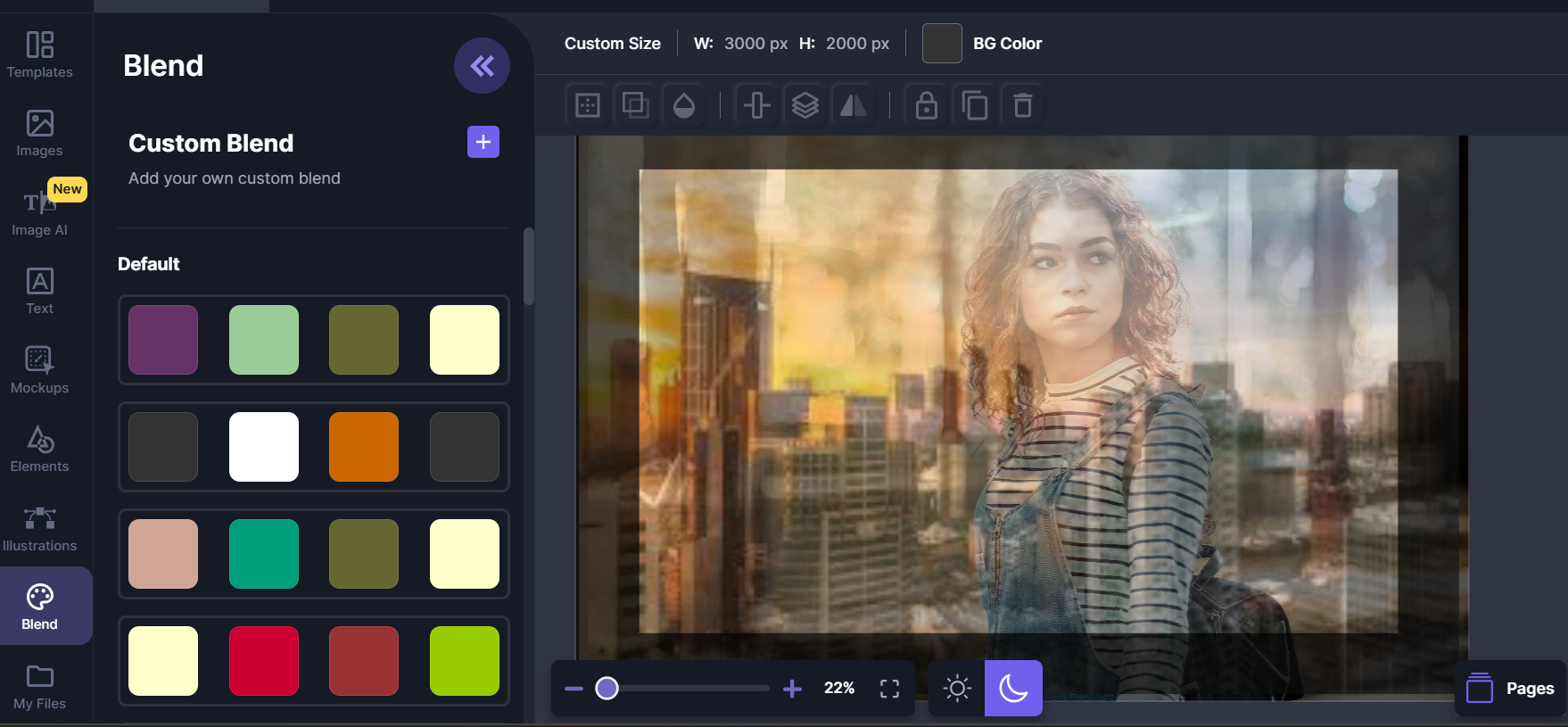Pixelied-an online platform for double exposure images