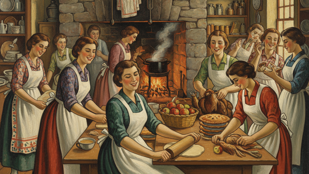 \"Thanksgiving\" por Doris Lee
