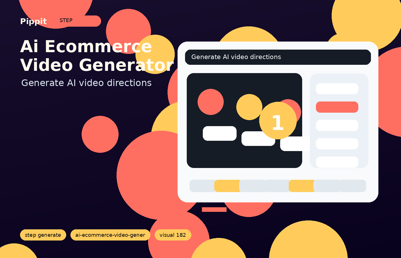 ai ecommerce video generator generation workflow in Pippit